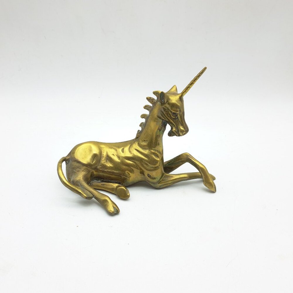 Vintage Brass Unicorn